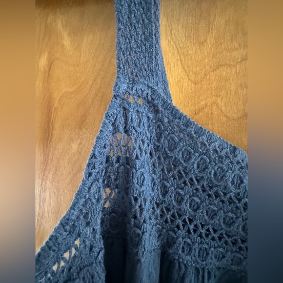 Target, Universal thread, gauze, crochet, navy dress, NWT, size 1X - Picture 7 of 8